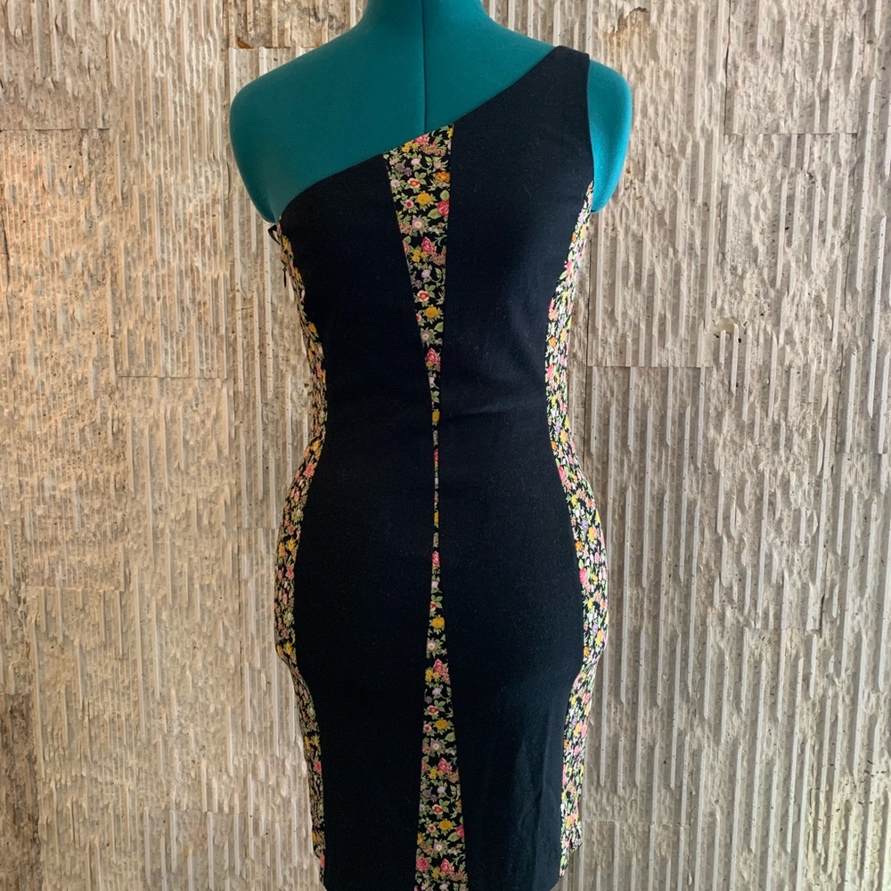 NWT Rag and Bone Black and Floral Sheath Dress